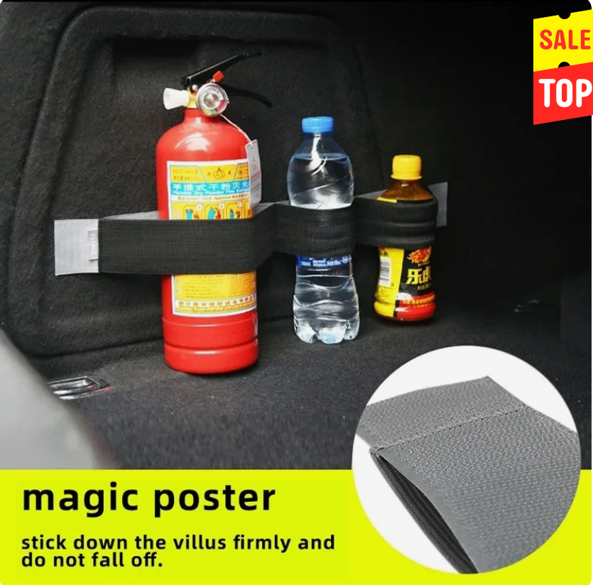 Car trunk organizer storage strap