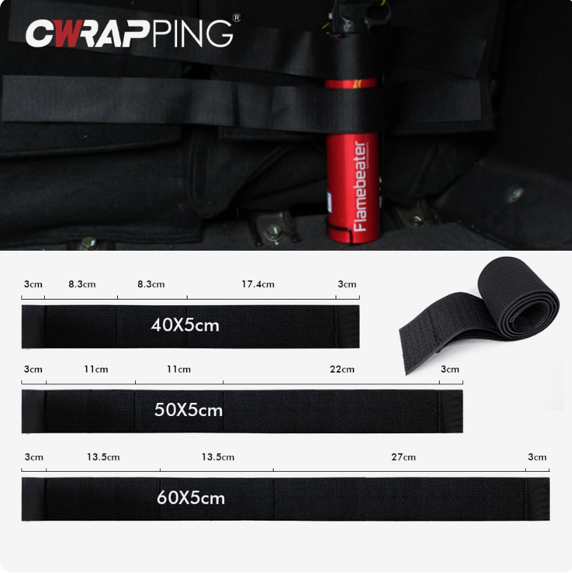 Car trunk organizer storage strap