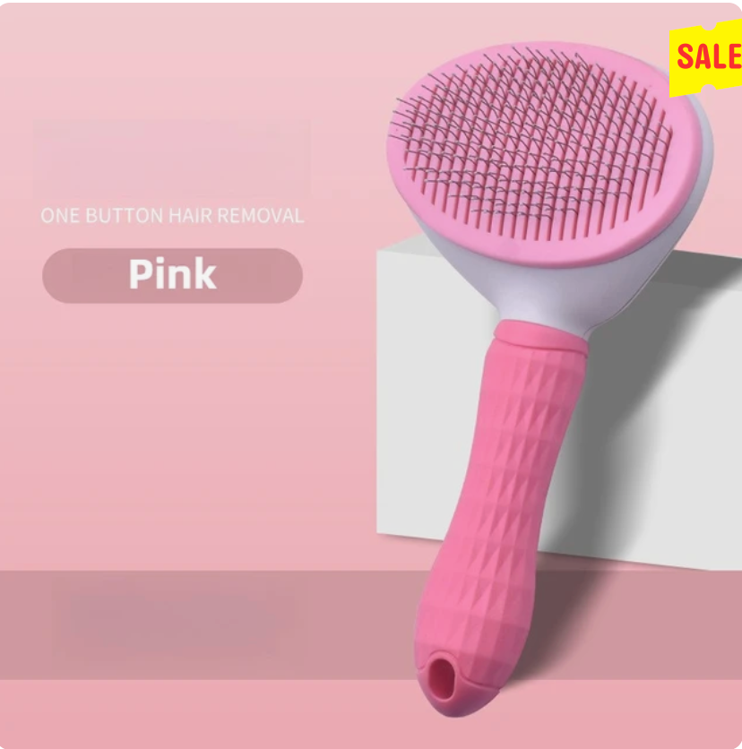 Self-Cleaning pet hair remover brush