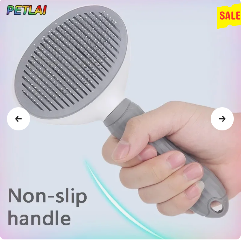 Self-Cleaning pet hair remover brush