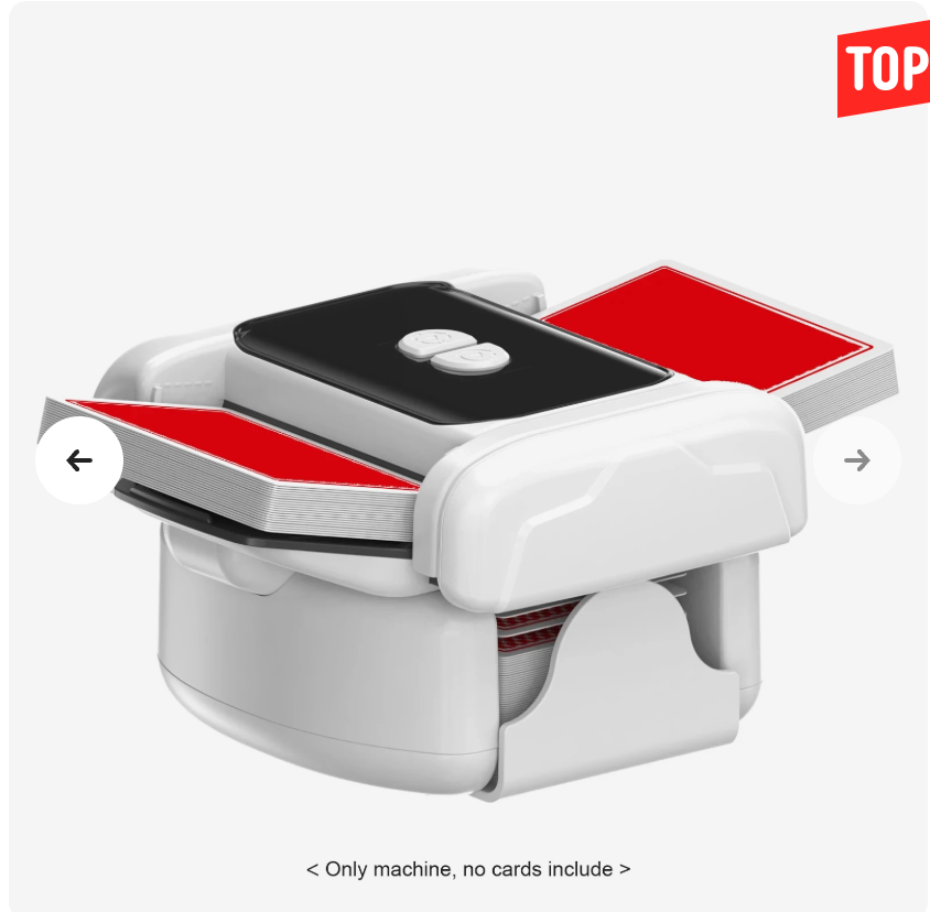 Automatic Card Shuffler – Electric 2-Deck Card Shuffling Machine (USB Rechargeable)